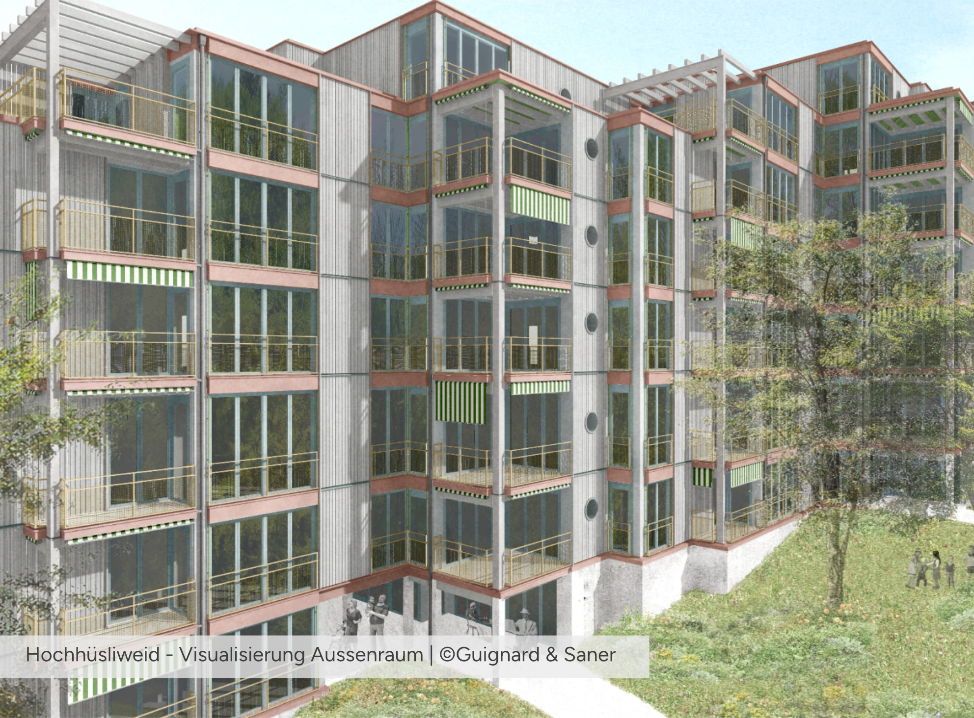 Hochhüsliweid Visualisierung Aussenraum