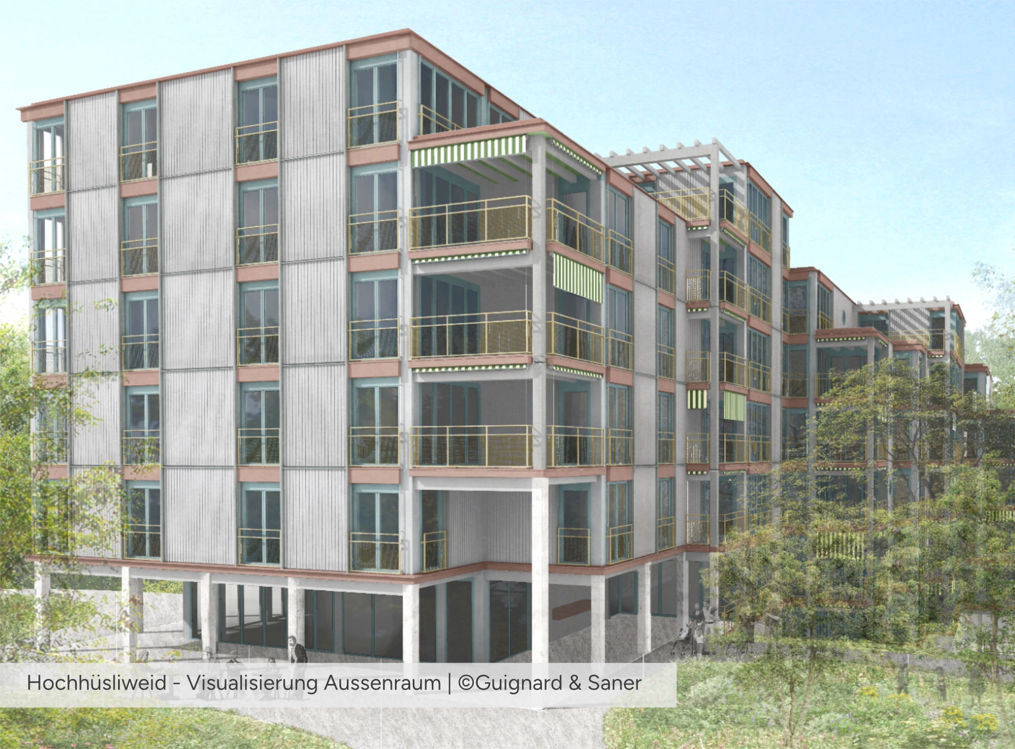 Hochhüsliweid Visualisierung Aussenraum