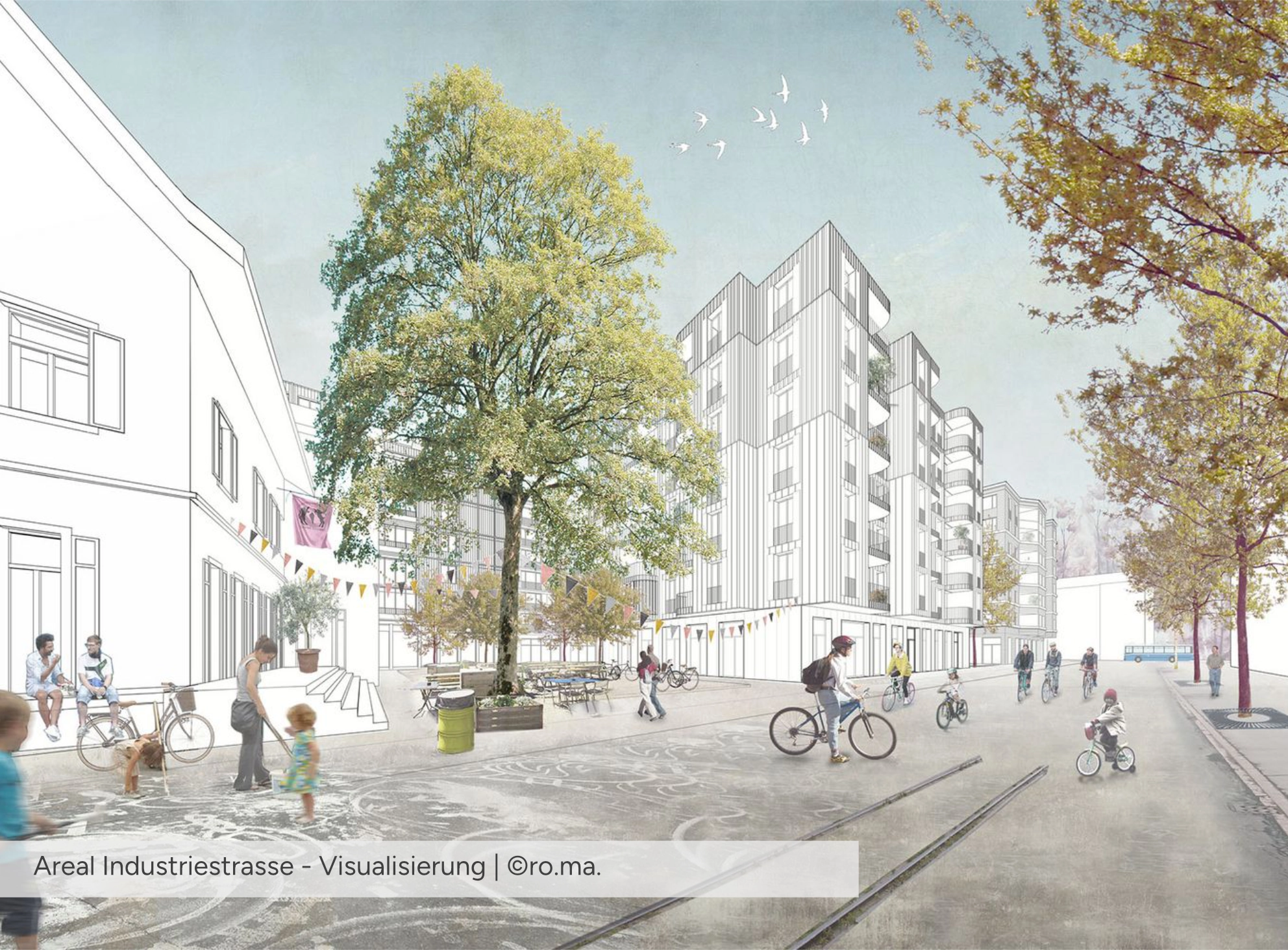 Areal Industriestrasse - Visualisierung