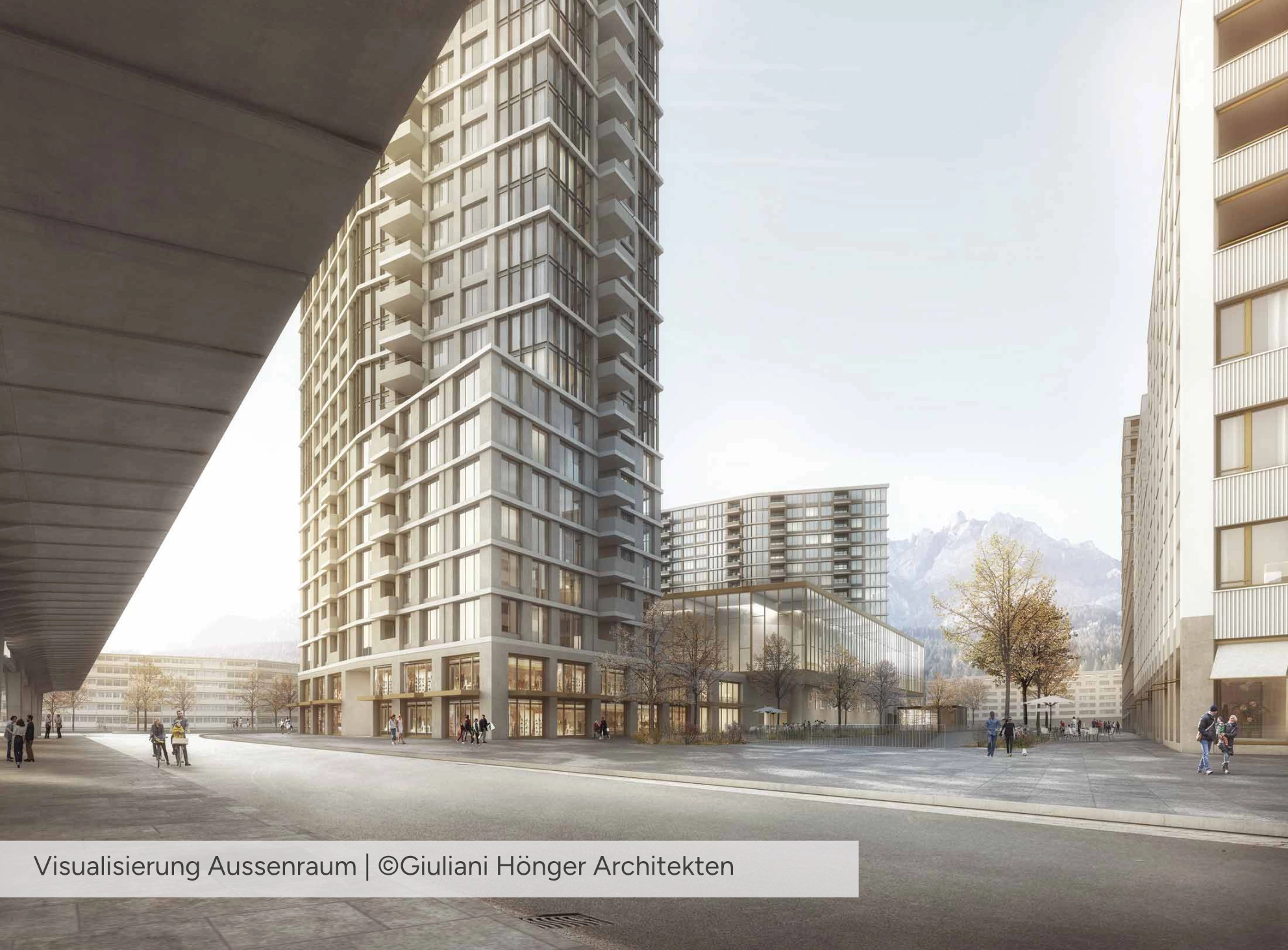 Pilatus Arena - Visualisierung Aussenraum